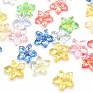 Wholesale Glitter Pastel Loose Colorful Spinkle Resin Flower Beautiful Charms Miniature Stickers Flat Back Crafts for Decoration