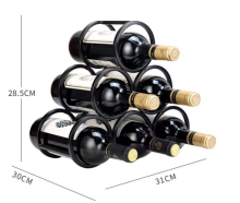 Round mouth stacked wine rack