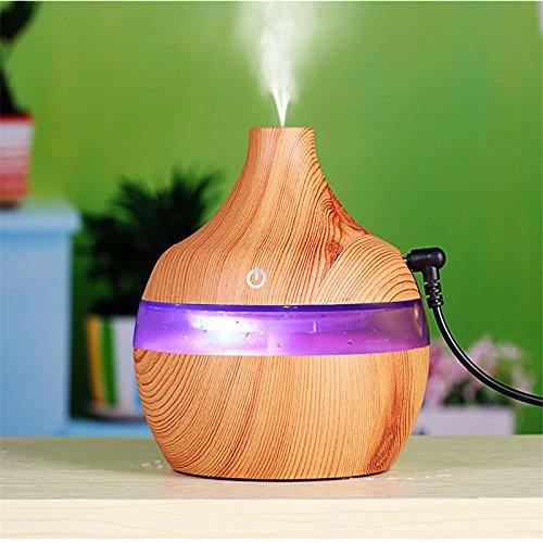 300ml Wood Grain USB Charging Essential Oil Diffuser