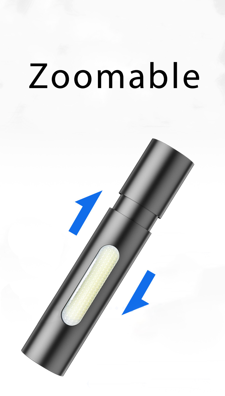 Rechargeable Sidelight Cob Flashlight
