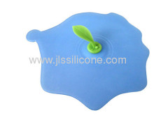 New Silicone Kitchen Tools Tea Leave Decorated Silicone Teacup Lid?