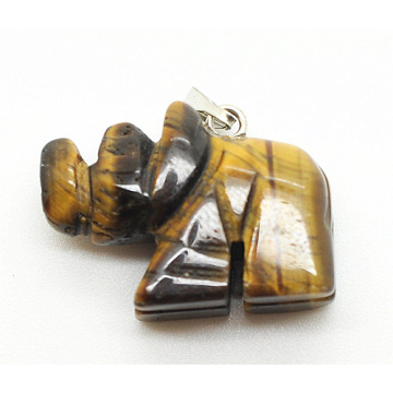 Rhombus Shape Yellow Tiger eye pendant