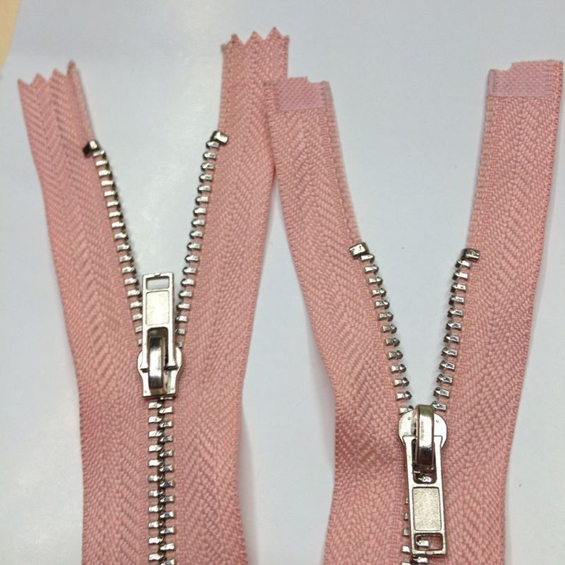 Discoun metal coat zipper 