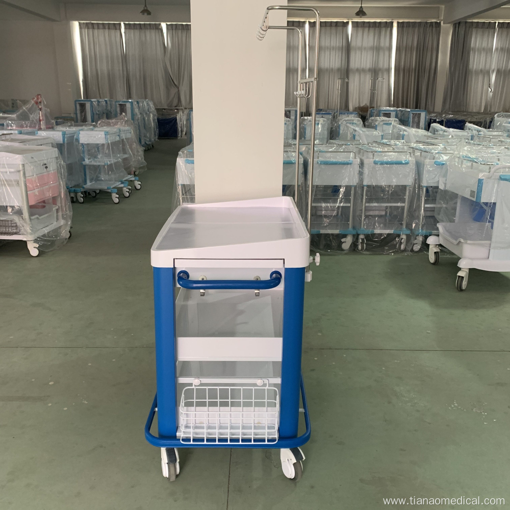 Hospital ABS Customized Drawer Size I.V. Trolley