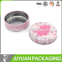 small metal round tin box for candy/candy mints tin box