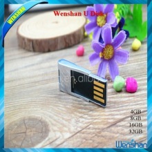 key chain custom logo metal thin usb flash drive