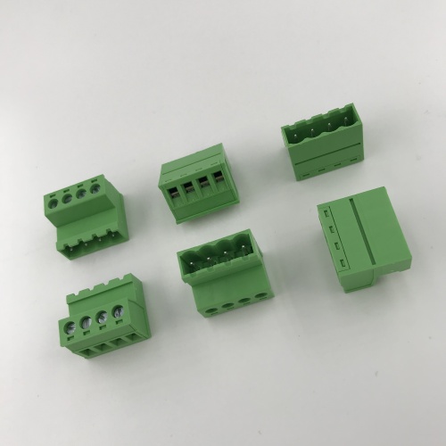 pluggable 4 pin male to female terminal block