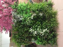 Professional factory artificial green wall with metal frame
