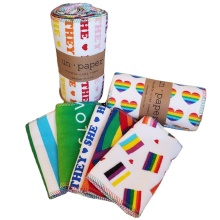 Neutral Baby Diaper Flannel Unpaper Towels - Summer Stripes for Family Use