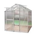 Outdoor greenhouse with polycarbonate for plant protection