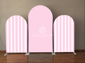 Stripe design arch backdrop frame