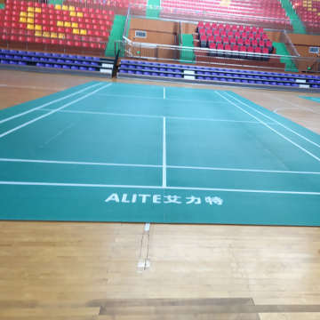 lantai sukan dalaman enlio pvc untuk gelanggang badminton