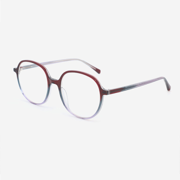 Round Acetate Female Optical Frames 24A3217