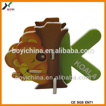 Cartoon Animals Koala 3d Puzzles Customized Kids Toy Puzzles