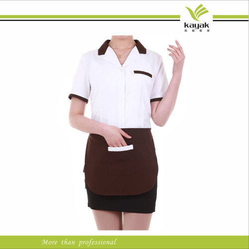 T/C Cheap Hotel Restaurant Waitress Staff Uniform Workwear