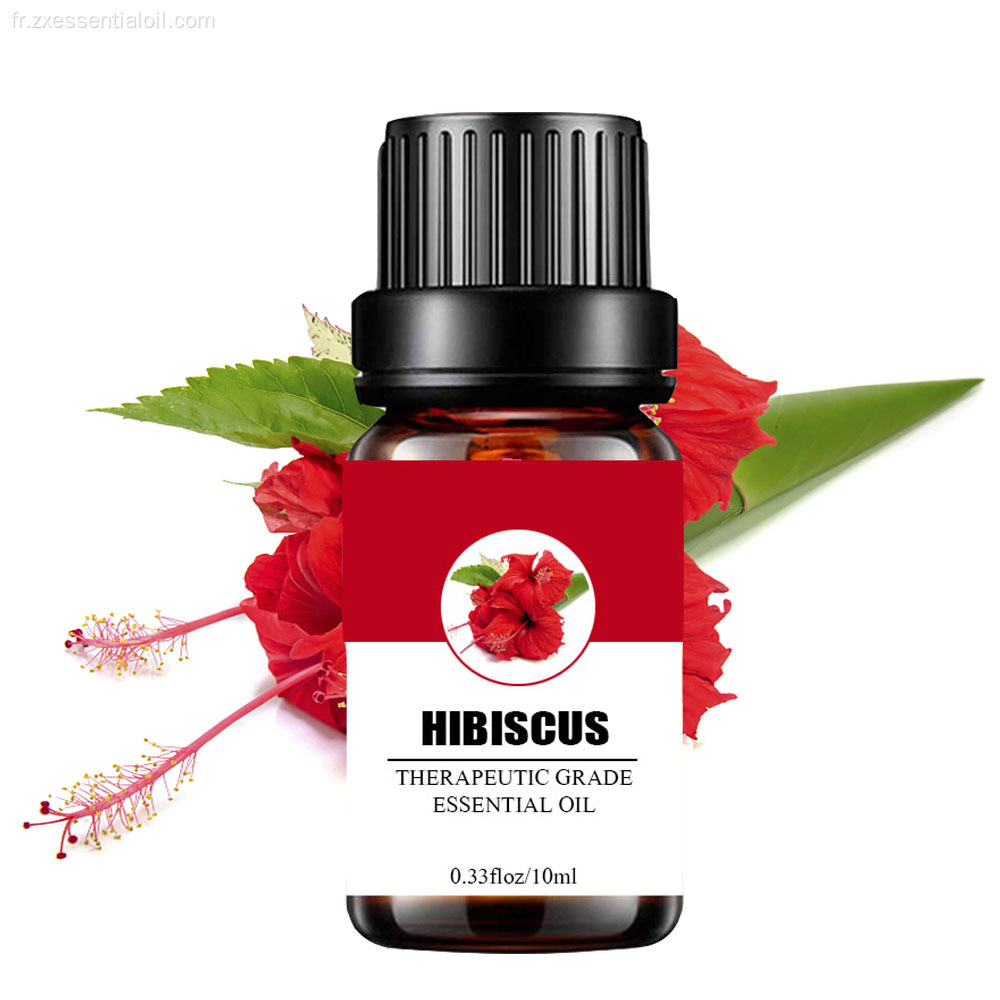 Private Label 100% pure huile essentielle d&#39;hibiscus naturel