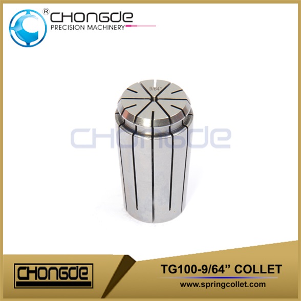 Mandrin de perçage Collet TG100-9/64&quot; Plage de serrage 0,140&quot;-0,120&quot;