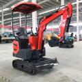 Mini Excavator 1200 กิโลกรัมผู้ขุดไฮดรอลิกเต็มรูปแบบ