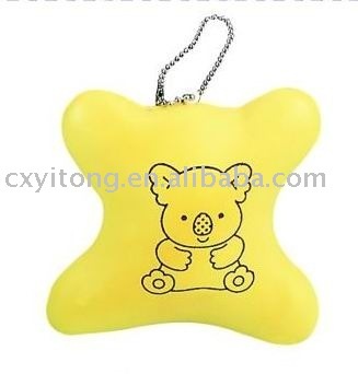 key chain stress ball,keyring stress ball-pillow