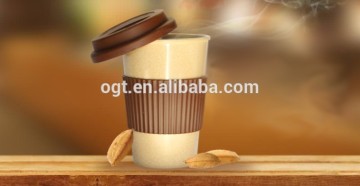 Biodegradable Double wall coffee cup with lid