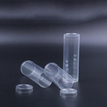 Niestandardowy przezroczysty prezent plastikowy cylinder PVC