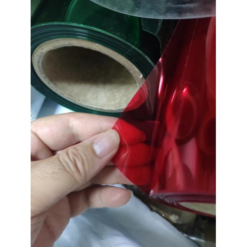 PDoducts plastik roll filem PVC merah