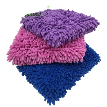 Colorful Extra Large Microfiber Chenille Wash Pads for Car Cleaning