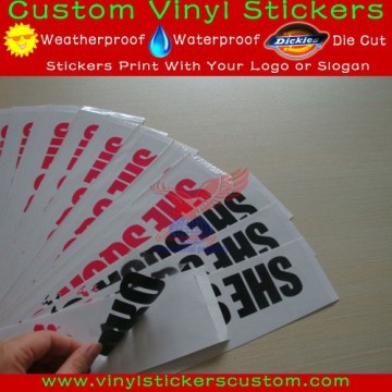 custom vinyl decal labels for clothing
