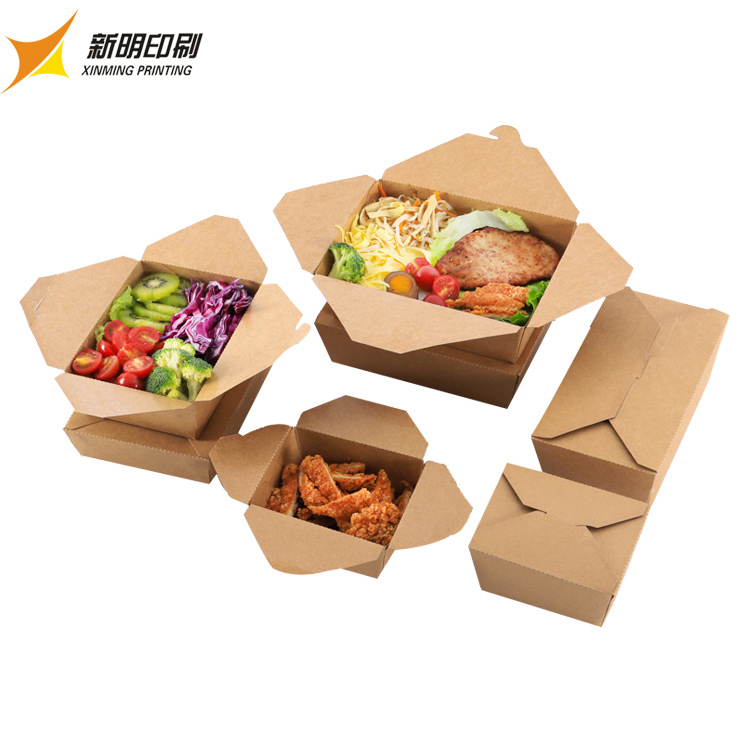 manufacture custom Factory quality food boxes cardboard packaging with window box takeaway