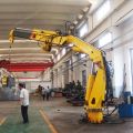 OUCO CUSTOM Marine Crane, 2T Boom Boom Telescopic Boat Crane Compact Design