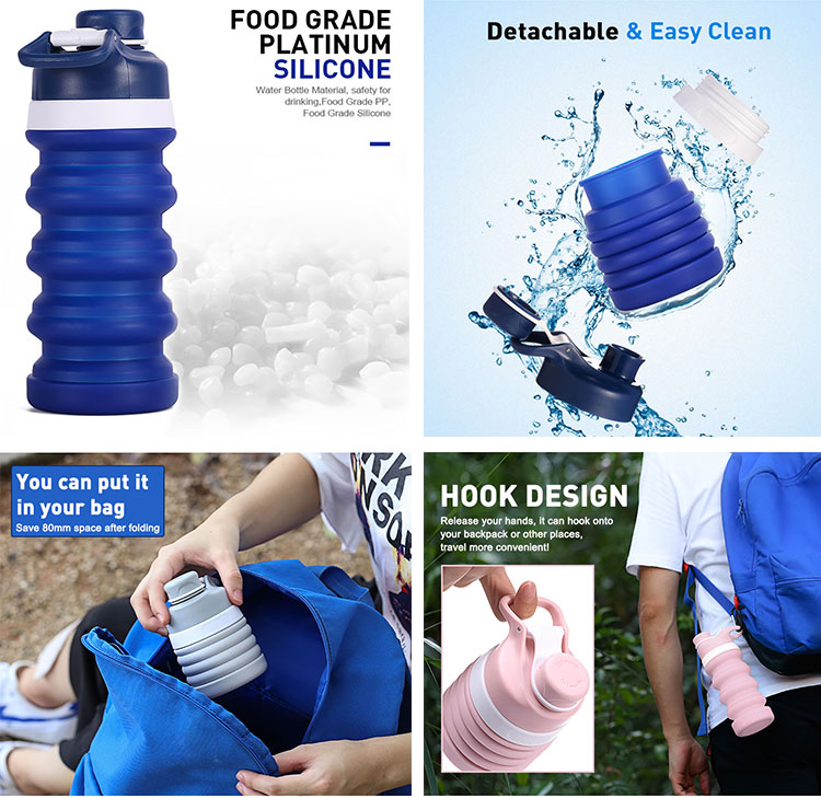 בקבוק מים מסיליקון MFZ-J004 silicone water bottle MFZ-J004