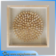 Hot Sale Natural Wood Veneer Wall Hanging Wooden Shadow Box