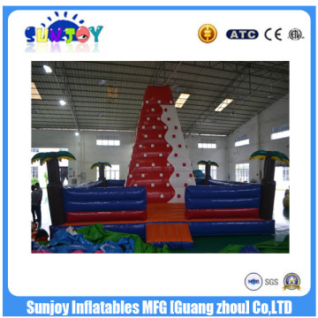 SUNJOY 2016 high quality inflatable rock climbing wall, inflatable climbing, rock climbing