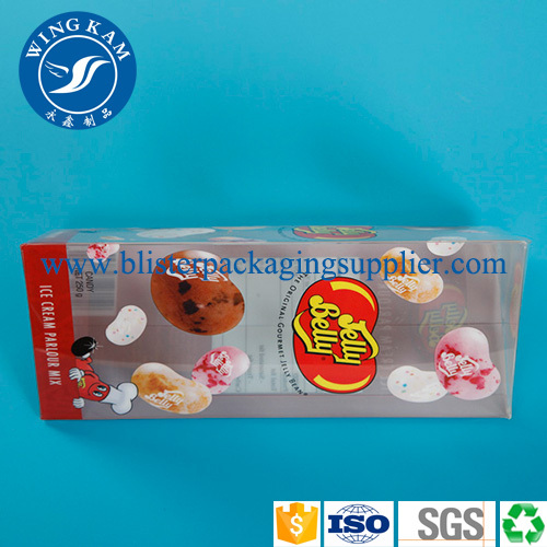 Colorful Plastic Folding Packaging with Red Triangle Bottom
