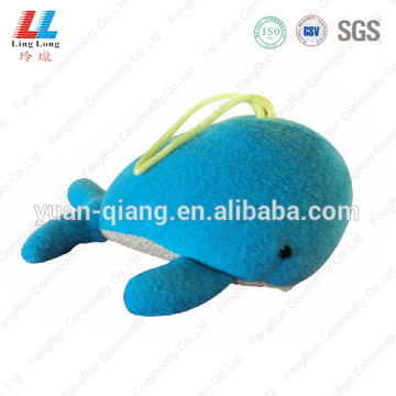 Blue Whale animal sponge bathing