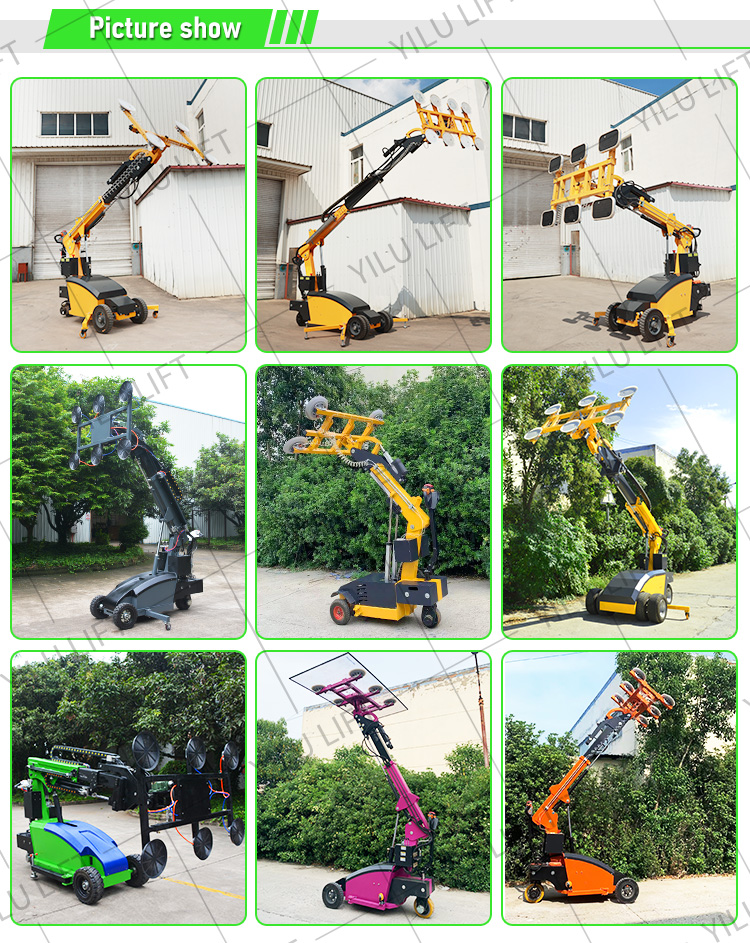 400kg 800kg Electric Vacuum Lifter Robot With Silicone Suction Cups For ...