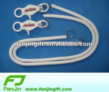 spring coil elastic cord lanyard