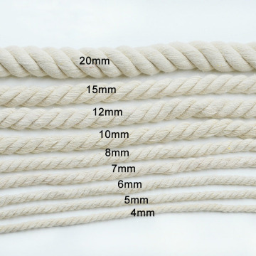 Great toughness decorative colourful packaging cotton rope