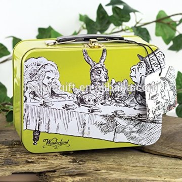 Wonderland Mad Hatter's Tea Party Lunch Tin Box Gift Items