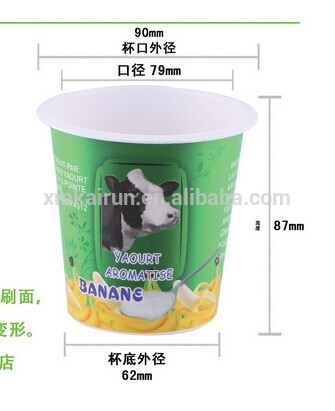 yogurt cup size/frozen yogurt cup/yogurt cup (280ml)