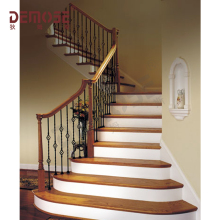 Modern Iron and Wood Handrails for Staircases and Balconies