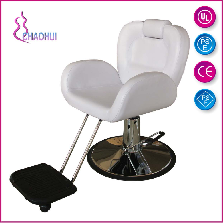 Barber chair with round base