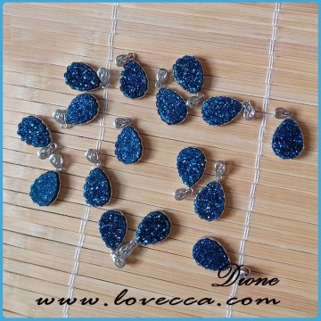 New fashion women jewelry natural druzy stones for jewelry making