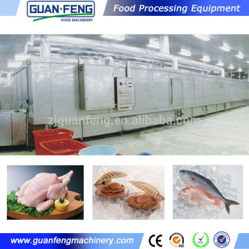 iqf tunnel quick freezing fish equipment