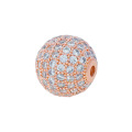 12 -миллиметровый CZ Athestone Brass Balls Athestone Crystal Crystal Круглый шарик DIY Ювелирные украшения