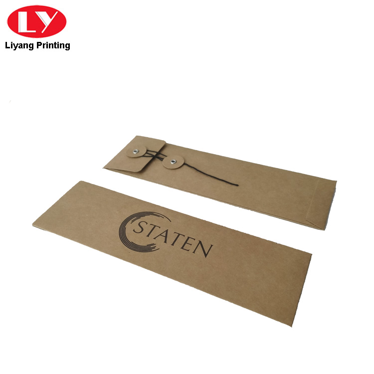 مشاهدة حزام عبوة Kraft Envelope مع إغلاق السلسلة