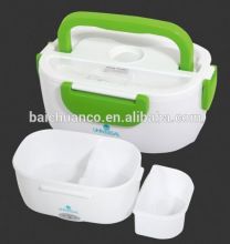 Home use kids lunch box, portable plastic lunch box, electric lunch box with lock