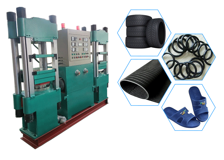 new technique full automatic column structure duplex compression mould machine