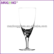 Mouth Blown Beer Glass with Bubbles