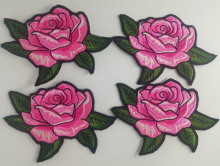 Custom Design Rose Embroidery Patch Iron On Jeans